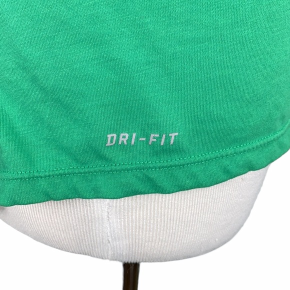 Nike Running Dri-Fit Green & Gray Hooded Tee - Picture 7 of 16